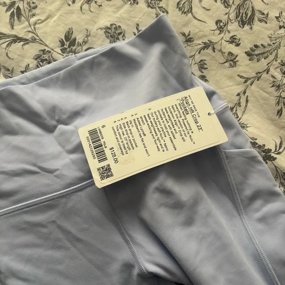 Lululemon Athletica Soft Blue Align HR Crop 23” Size 6 - Picture 8 of 11